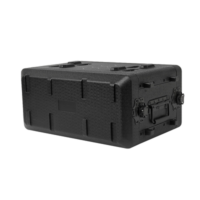 حقيبة سهلة الحمل 4U 4 Space Shallow Rack أسود PE 10 بوصة عمق مقاوم للماء
