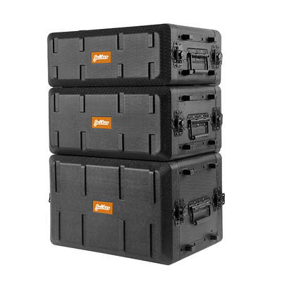 PE 10 &quot;260mm Depth 6U Shockmount Rack Case Anti Presure