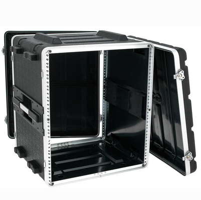 2 مقابض حمل 19 بوصة جراب رف ABS 12U أقفال تويست × 4