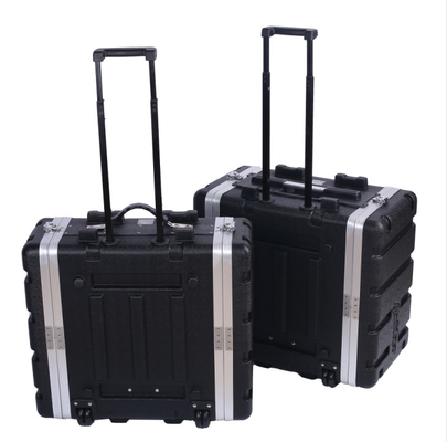 Easy Carry Audio 4U 3U Rolling Rack Mount Case ABS + إطار من الألومنيوم
