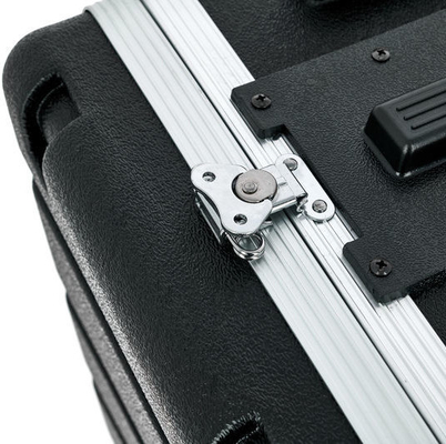 PA / DJ 19 Inch Rack Case 4U Rack Case with Wheels 4 Twist Latches