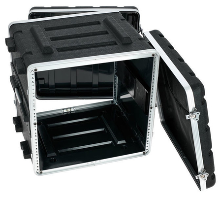 10U 19 بوصة ABS Amp Rack Flight Case Heavy Duty Twist Latches