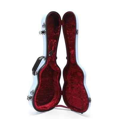 حافظة صلبة من الألياف الزجاجية Hardshell Tenor Ukulele سميكة مبطنة باللون الأزرق Tiffiany